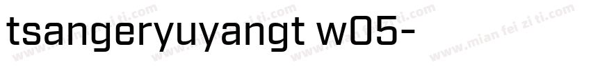tsangeryuyangt w05字体转换